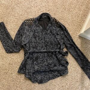 Black and Gray blazer